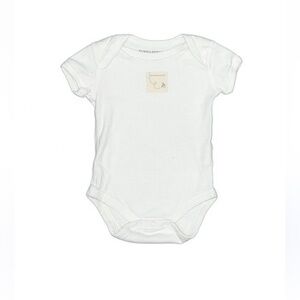 🍓3/$10 Burt's Bees Organic Classic White Baby Bodysuit size 3-6m
